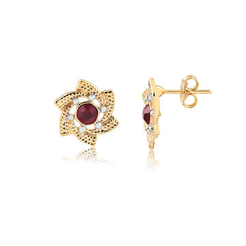 18K Gold Layered Oro Laminado Earrings 21.0526/1